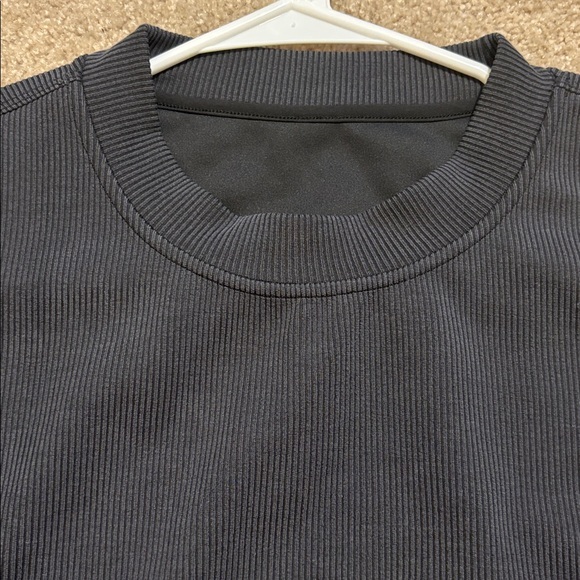 NWOT Lululemon Ribbed Soft-stream SET wide leg black with crew - Picture 10 of 10